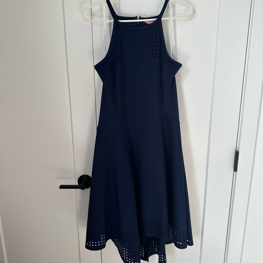 Lilly Pulitzer high-low navy dress